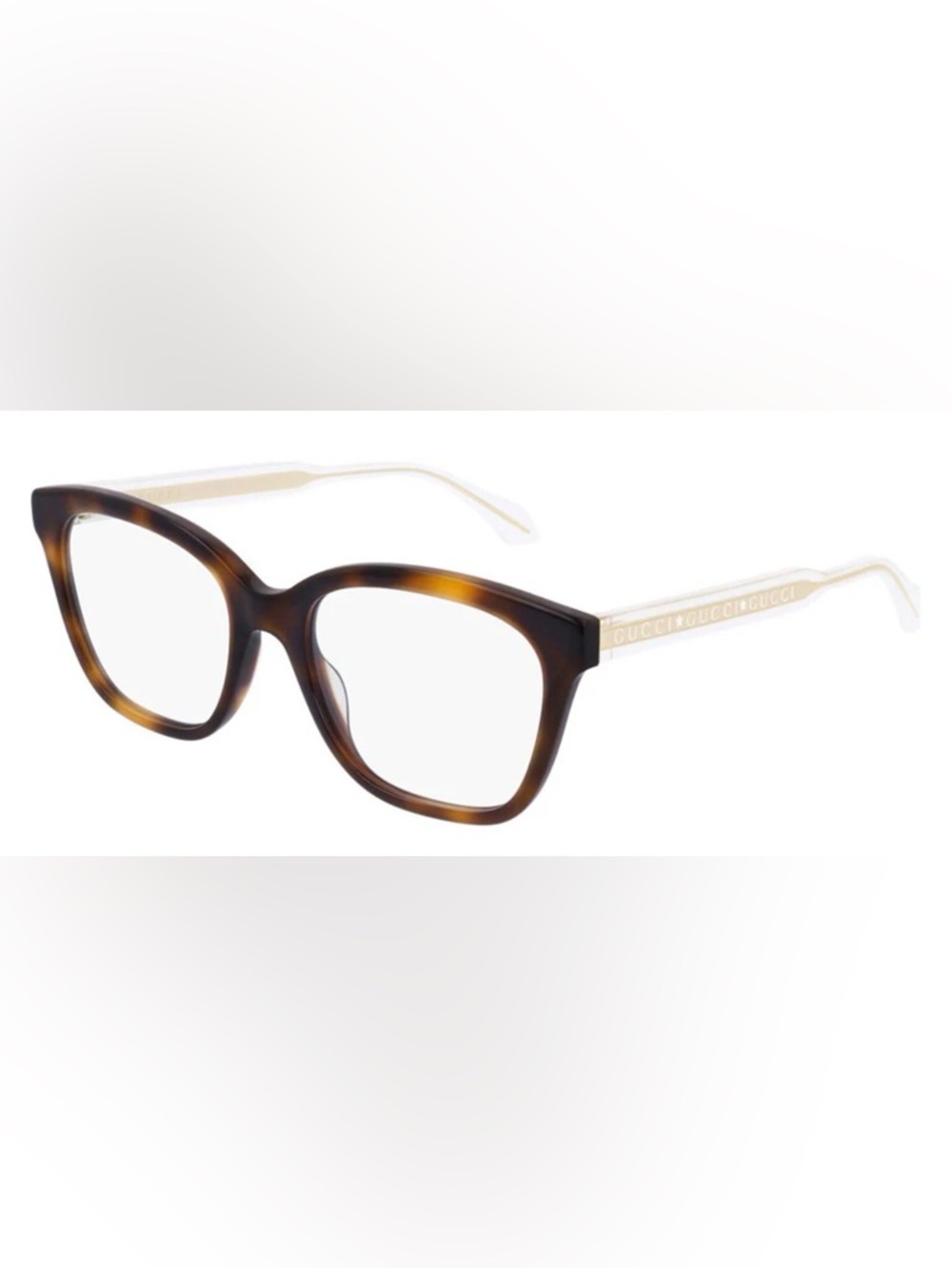 Gucci GG0566ON 002 Womens Tortoise Crystal Cat Eye Glasses Guaranteed Authentic‎
